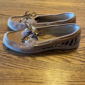 Sperry Topsider Leopard/Gold Boat Shoes